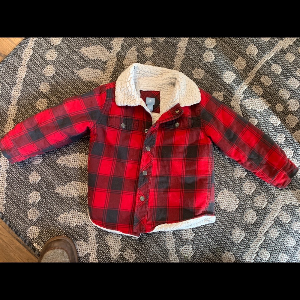 Baby Gap Plaid Coat 3T